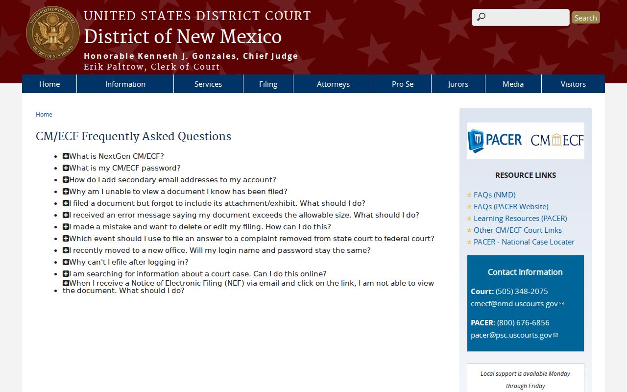 Socorro County court records federal public terminal access information