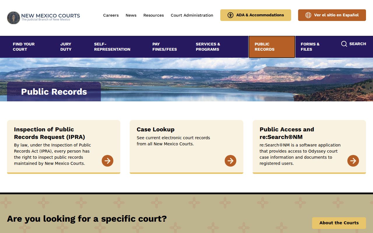 Socorro County court docket public records links from New Mexico Courts